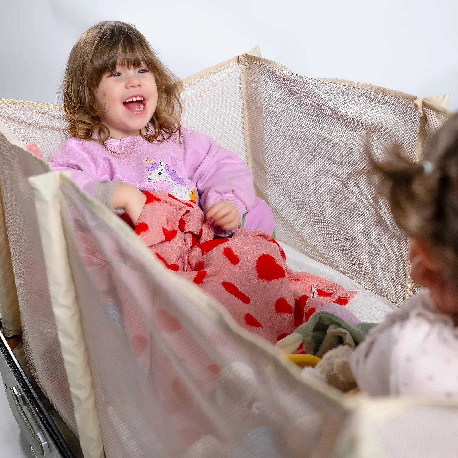 Reisekoffer mit Kinderreisebett